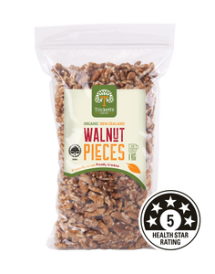 Trickett's Grove Organic Walnut Pieces 1kg - NZ Grown - BioGro Certified